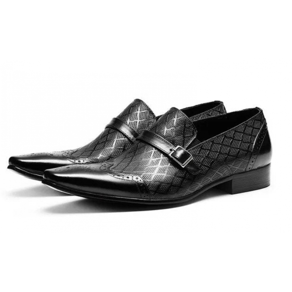 Men Buckle Loafers