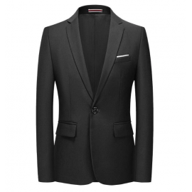 Men Blazer Button Style Formal Blazer